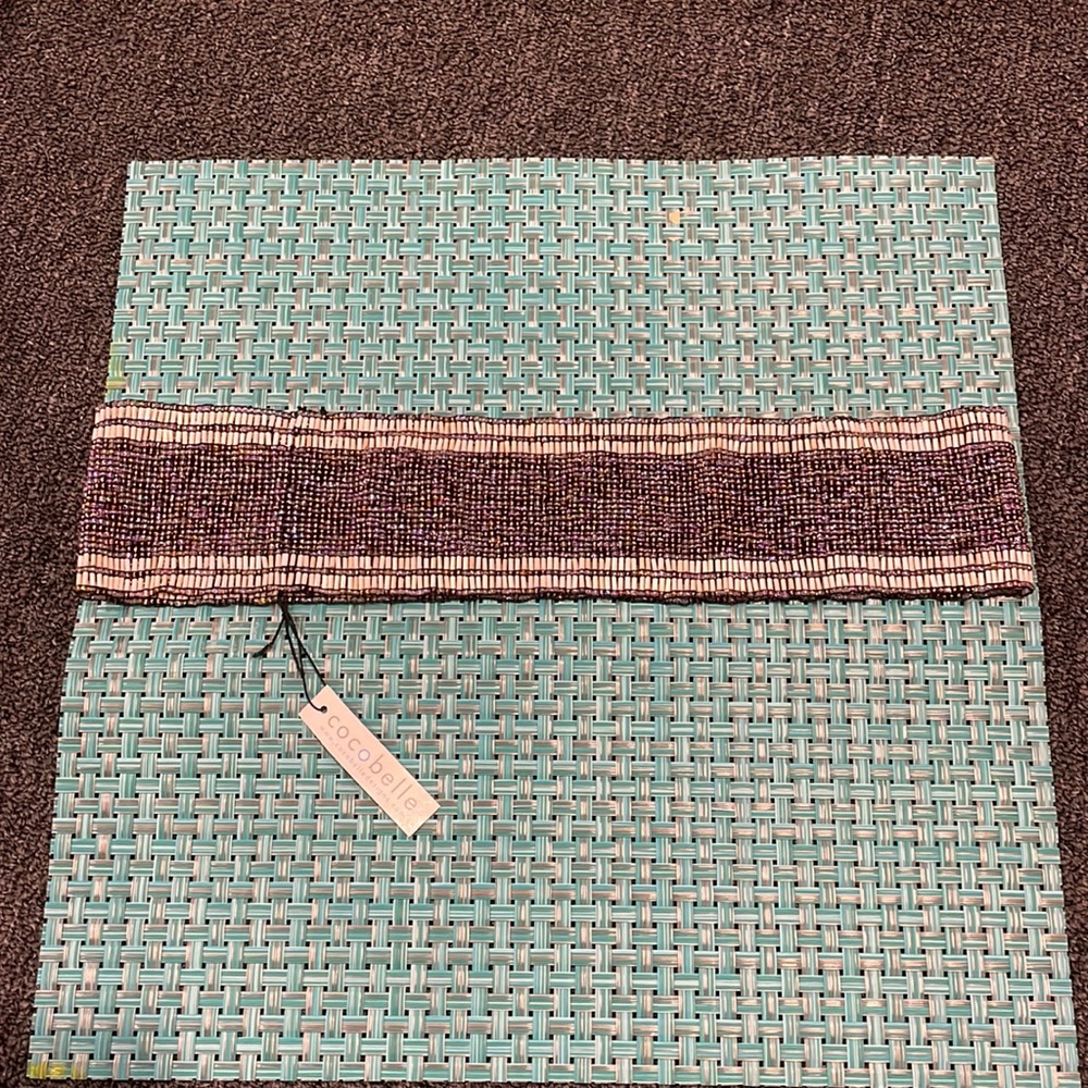 Cocobelle brand new multi colored beaded elastic belt